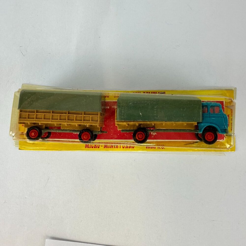 Vintage EKO Micro-Miniaturas H.O. Scale Truck & Trailer Set